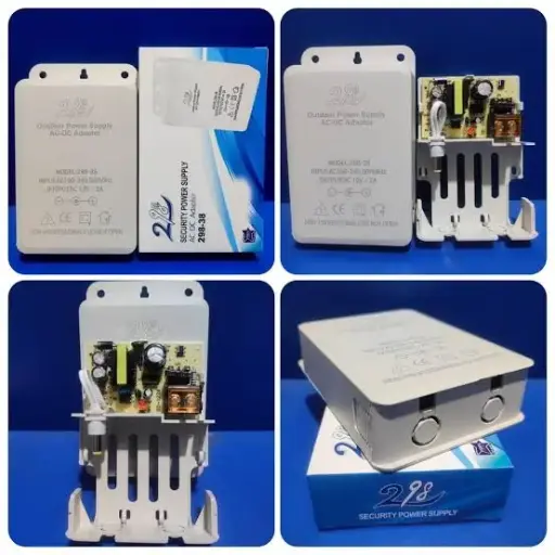 298 12V 2A Box waterproof AC/DC Power Adapter for CCTV Camera